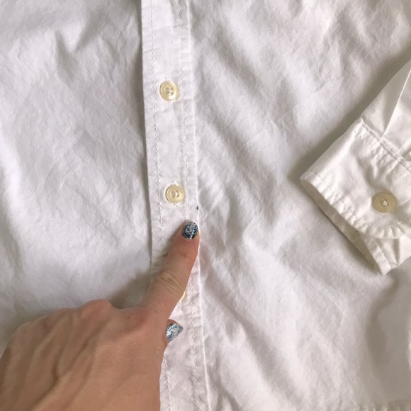 🔴 3 for $25 🔴 Long Sleeve Button Down Shirt • Cat & Jack sz 6/7 - Picture 3 of 4